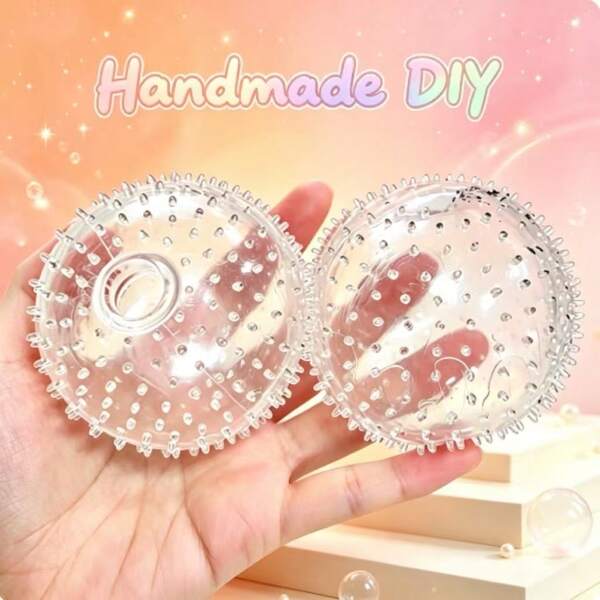 1 buc. jucărie squishy DIY pentru detaliere a stresului, ultra moale, ultra subțire, cu textură pufoasă, realizată manual, transparentă, din TPR elastic și extensibil, cu strânge, personalizabilă, cu carcasă goală din TPR, jucărie pentru degete pentru ameliorarea anxietății, potrivită pentru cadouri de sărbători, petreceri, Halloween, Crăciun și Anul Nou, jucărie pentru băieți și fete, jucărie pentru copii, cu textură moale și squishy