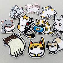 23pcs Cute Cat Embroidered Patches Set, Iron-On Appliques For DIY Clothing, Backpacks & Crafts, Fun Animal Gift - D - View 4