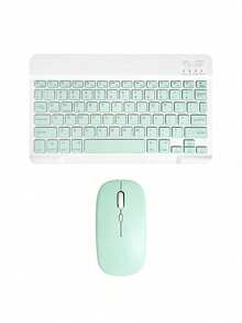 Lightweight Wireless Rechargeable Keyboard And Mouse Combo, Ultra-Thin Portable Wireless Keyboard And Mouse Set, Wireless Bluetooth Mini Type-C Rechargeable 10-Inch Square Keyboard Suitable For Laptop, Tablet, Small Girls Office Silent Typing Fully Compatible With IPad/Android Tablet/Phone/Laptop And PC, Multi-Device Three-System Universal, Turn Phone/Tablet Into Computer - View 10