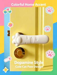 Black And White Anti-Static Anti-Collision Seat Cushion Protector, Door Handle Cover, Door Handle Protector, Door Handle Soft Sleeve, Window And Porch, Practical Room Decor, Easy To Install Dorm Accessories, Home, Back To School Essentials - Multicolor - View 10