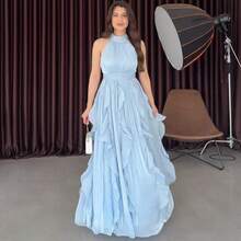 Women Long Dresses - 天藍色 - 查看 5