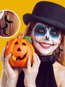 1 Pair Halloween Bat Pendant Earrings, Women's Fun Cute Unique Halloween Costume Accessory, Holiday Jewelry Gift - Multicolor - View 5