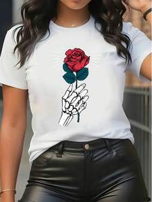 Women T-Shirts - 白色 - 查看 1
