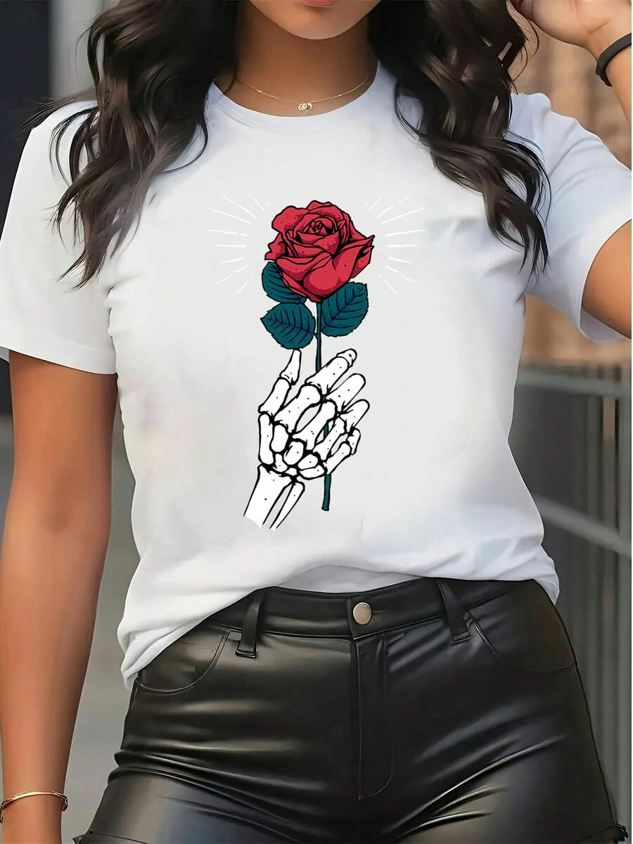 Women T-Shirts - 白色 - 查看 1