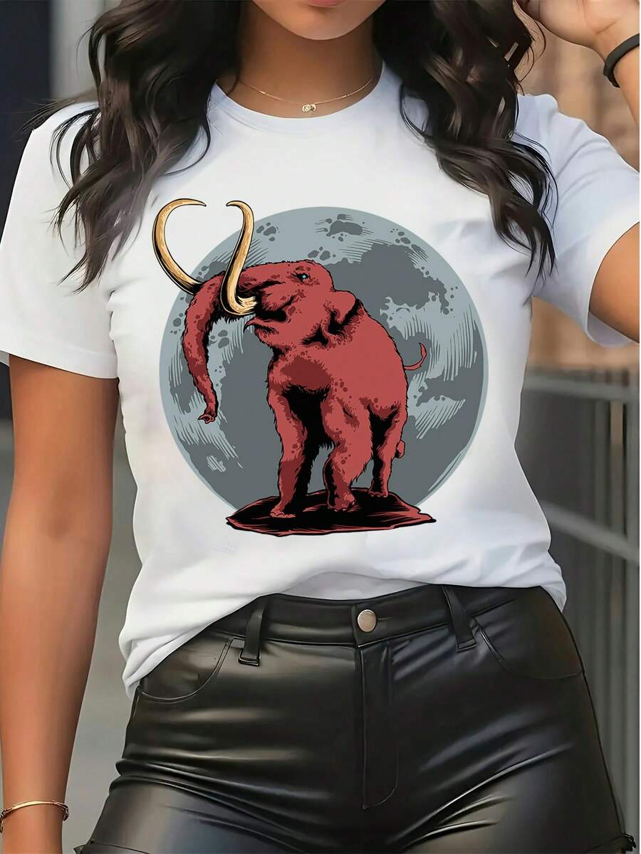 Women T-Shirts - 白色 - 查看 1