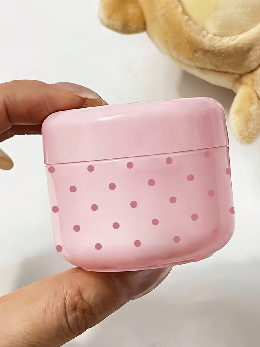 粉色波點旅行分裝瓶,適用於乳霜、乳液及其他護膚品,可重複使用,適合存放卸妝產品、泥膜、身體乳液、護手霜等,海灘、夏季、郵輪及各種旅行必備,也是送給朋友、家人、好友或同學的完美禮物 - 彩色 - 查看 1