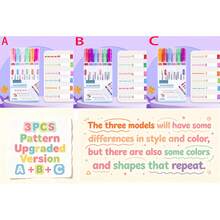 6 Colors Children's Colorful Wavy Fluorescent Ink Border Markers, Acrylic Markers, Coloring Pens, Marking Pens, Dyeing Pens, Multi-Project Use, Suitable For DIY Projects And Curved Marking, Wide Application, Suitable For School And Office Use. Random Colors, Back To School Creative Patterns, Party Gatherings, Birthday Gifts, Reward Small Gifts, New Year Gifts. Halloween, Christmas, Thanksgiving Gifts, Multiple Colors Available - Multicolor - View 21