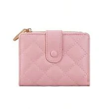 Travel Wallet Quilted Coin Purse Integrated ID Card Holder Organizer Bag - Multicolor - View 10
