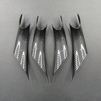 Sticky Door Handle Cover For BMW F30 F32 F80 F82, Carbon Style, 2pcs | Easy Snap & Melting Fix. Fits 3 Series 320, 328, 330, 335, M3, 2012–2018; 4 Series 428, 430, 435, 440, M4 2014–2020