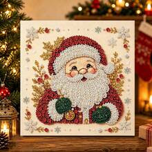Christmas Pearl Diamond Painting Kit With Frame, Luxury Pearl Christmas Tree Diamond Art, Adult Christmas Pearl Bead Handmade Craft, Gemstone Diamond Sticker Home Wall Decor, Relaxing Creative Hobby - With Frame - View 7