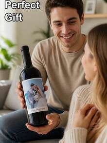 1/4/8/10pcs Customized Wine Bottle Labels, Personalized DIY Wine Bottle Stickers, Can Design Birthday Person's Name And Birth Date, Stick On Wine Or Champagne Bottles, Create Eye-Catching Visual Focus, Instantly Enhance Atmosphere - Multicolor - View 7