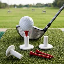 White Durable Golf Rubber Tee, High-Elasticity Silicone And Ox Tendon Material Anti-Slip Training Support For Golf Practice And Backyard Training - White - View 3