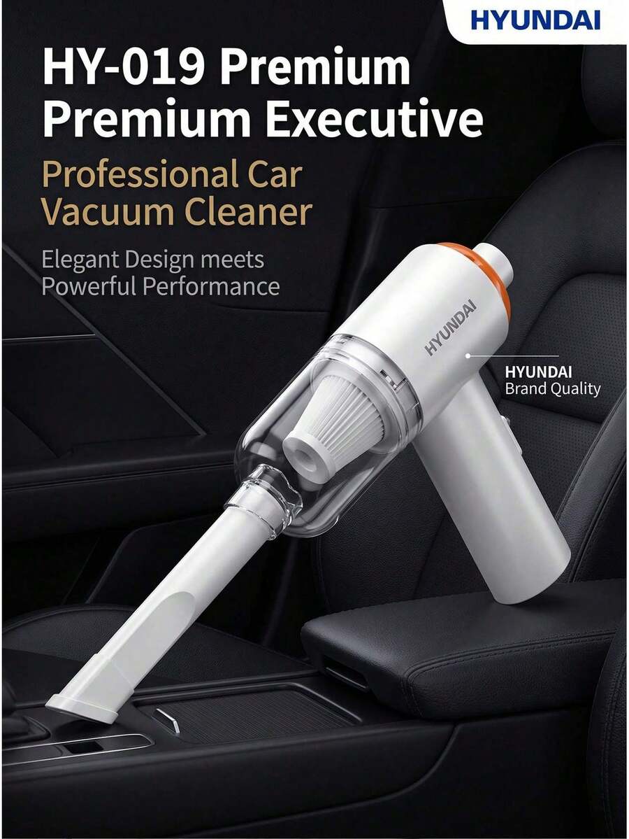 HYUNDAI HY-019 Wireless Car Vacuum Cleaner, High Suction Dust Removal, Portable Handheld, Suitable For Car And Home Use - A - View 1