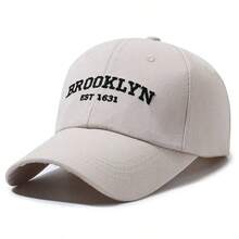 BONNY BOOM 2件裝 BROOKLYN 字母刺繡中性棒球帽 卡車帽 Y2K 戶外防曬 可調節 適合春夏秋冬 海灘旅行度假 朋友家人禮物 萬聖節聖誕節感恩節 開學季學生適用 情人節父親節母親節教師節 嘉年華 單身派對 新娘婚禮用品 完美禮物 - BROOKLYN 米色+咖啡色 - 查看 4