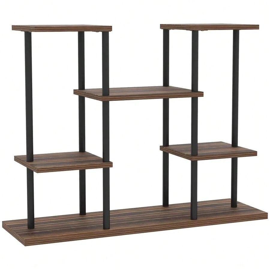 Four-Tier Wooden Shelf Plant Stand - T0001-01-2907 - View 1