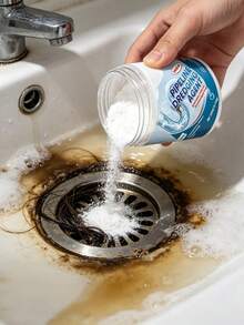 jakehoe Upgraded Drain Clog Remover Powder, Quickly Dissolves Hair, Grease, Soap Scum, Food Residue, Solves Slow Drainage And Clogging Issues For Floor Drains, Sinks, Washbasins, Kitchen Sinks, Bathtubs, Toilets - Powdery - View 10