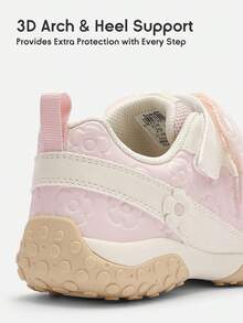 Balabala Sepatu Lari Gaya Balet untuk Anak Perempuan, Detail Renda, Sepatu Sneaker Latihan Ringan dan Bernapas, Gaya Manis - putih merah - View 10