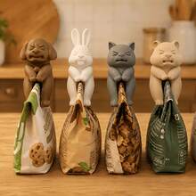 Cute Animal Shaped Snack Sealing Clips, Suitable For Home Kitchen Snack Bags, Moisture-Proof Fresh-Keeping Sealing Clips, Practical Creative Home Gift, Give To Friends, Multi-Functional Moisture-Proof Fresh-Keeping Snack Sealing Device - Multicolor - View 3