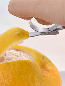 Stainless Steel Orange Peeler, Finger Ring Citrus Peeler, Grapefruit Peeler, Peeling Tool, Suitable For Various Fruits, Orange, Citrus, Lemon, Pomelo, Dragon Fruit, Etc., Suitable For Home, Kitchen, Restaurant, Bakery, Cake Shop, Fruit Store - Multicolor - View 8