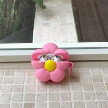 3D Pink Flower Earphone Case - Pink - View 4