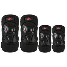 Adjustable Shock-Absorbing Joint Design Knee Pads Suitable For Motorcycle, Cycling, Skateboard Protective Gear Black 1 Pair Outdoor Equestrian Sports Motorcycle Riding Knee Pads Elbow Pads Motorcycle Protective Gear Warm Windproof Anti-Fall Cycling Leg Guards (Black) - Multiple Styles - View 18