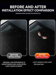 Solar Powered Demon Eye LED Car Window Light, 2026 New Dynamic LED Car Eyes With Vibration And Light Sensor, Magic Eye Windshield Atmosphere Light, USB-C Rechargeable, 5 Modes, Suction Cup Installation, 300mAh Battery - Solar+USB - View 6