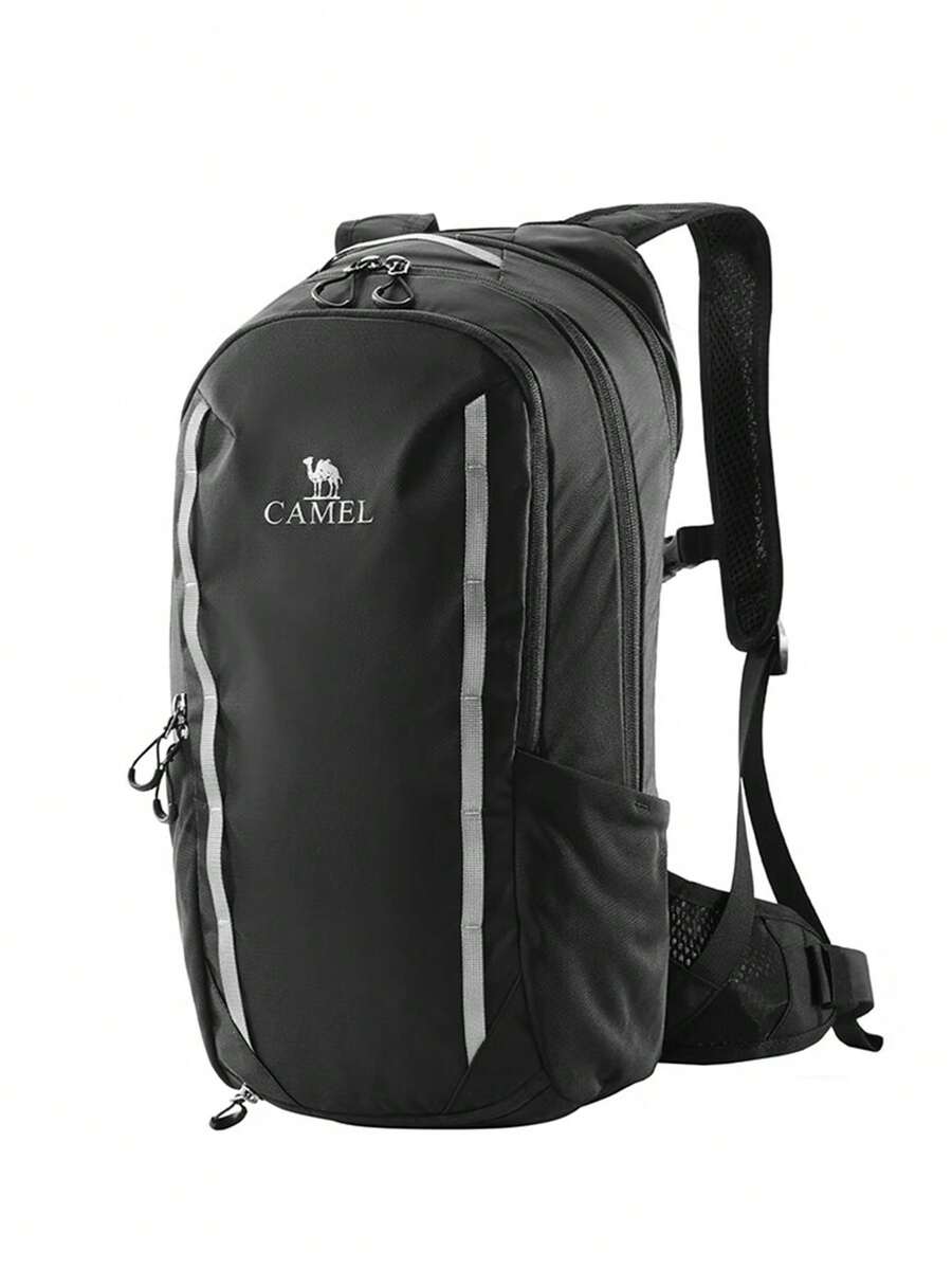 CAMEL CROWN Ransel Hiking Bernapas untuk Aktivitas Luar Ruangan, Ransel Ringan untuk Trekking & Bersepeda - Phantom Black - View 1