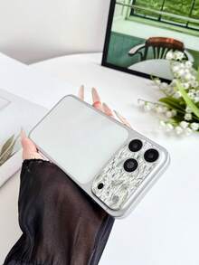 1pc Vintage Sketch Green Floral Leaf Print Full Coverage Anti-Fingerprint 9H Hardness Camera Lens Protector, Compatible With IPhone 18 Pro Max/18 Pro/17 Pro Max/17 Pro, Anti-Oil Anti-Drop Anti-Explosion Bubble-Free Auto-Adsorption Easy Installation Protective Film - Floral - View 7