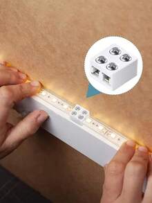 High Quality LED Strip Buckle 8mm Terminal Splice Plug Screw-In 2-Pin Fixing Clip Free Welding Led Light Strip Connector - A - View 5