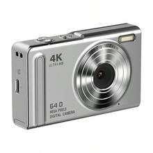 4K Ultra HD 數位相機，64MP 照片，16倍數位變焦，防震便攜式 Vlog 相機，支援 OTG 連接，1200mAh 電池，長效續航，多色可選，適合學生與內容創作者的便攜旅行相機 - 查看 14