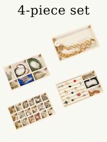 8pcs/1pc Jewelry Display Tray Jewelry Storage Box Multi-Functional Jewelry Organizer Tray Stackable Desktop Jewelry Storage Tray Drawer-Style Large Capacity Storage Tray Jewelry Storage Organizer Box - Multicolor - View 25