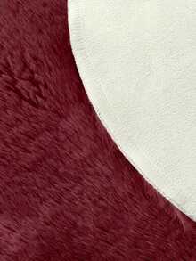 1pc Burgundy Plush Rug, Soft Faux Rabbit Fur Asymmetrical Carpet, 1-5cm Trimming Tolerance, Suitable For Christmas, Thanksgiving And New Year Decoration, Soft And Skin-Friendly, Home Decor Rug For Living Room, Bedroom, Bathroom Or Kitchen, Multiple Colors Available, Bedroom Carpet, Decorative Rug, Small Rug, Carpet, Home Decor, Living Room Rug - Burgundy - View 12