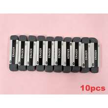10pcs Matte Erasers, Suitable For Pencils, Ballpoint Pens And Fountain Pens, Multi-Functional, Perfect For School Exams, Random Colors And Styles, Back To School Essential - Multicolor - View 11
