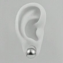 1pc 00g Ball Design Ear Weights For Stretched Ears 10mm Stainless Steel Ear Hanger Expander Body Piercing Jewelry - Ball - View 16