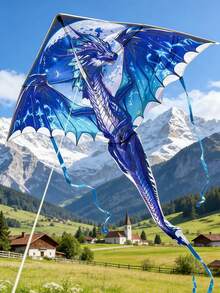 1PC 2026 New Large‑Size Dragon‑Shaped Kite, Cartoon Style Kite For Adults, Perfect For Stall Retail Selling, Outdoor Flying Kite. - Multicolor - View 2