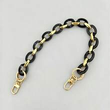 Colorful Acrylic Resin Bag Chain - Replacement Strap, Can Be Used As Decorative Chain, Bag Chain, Strap, Suitable For Commuting, Dating, Casual And Other Various Outfit Scenarios - Gold - View 2