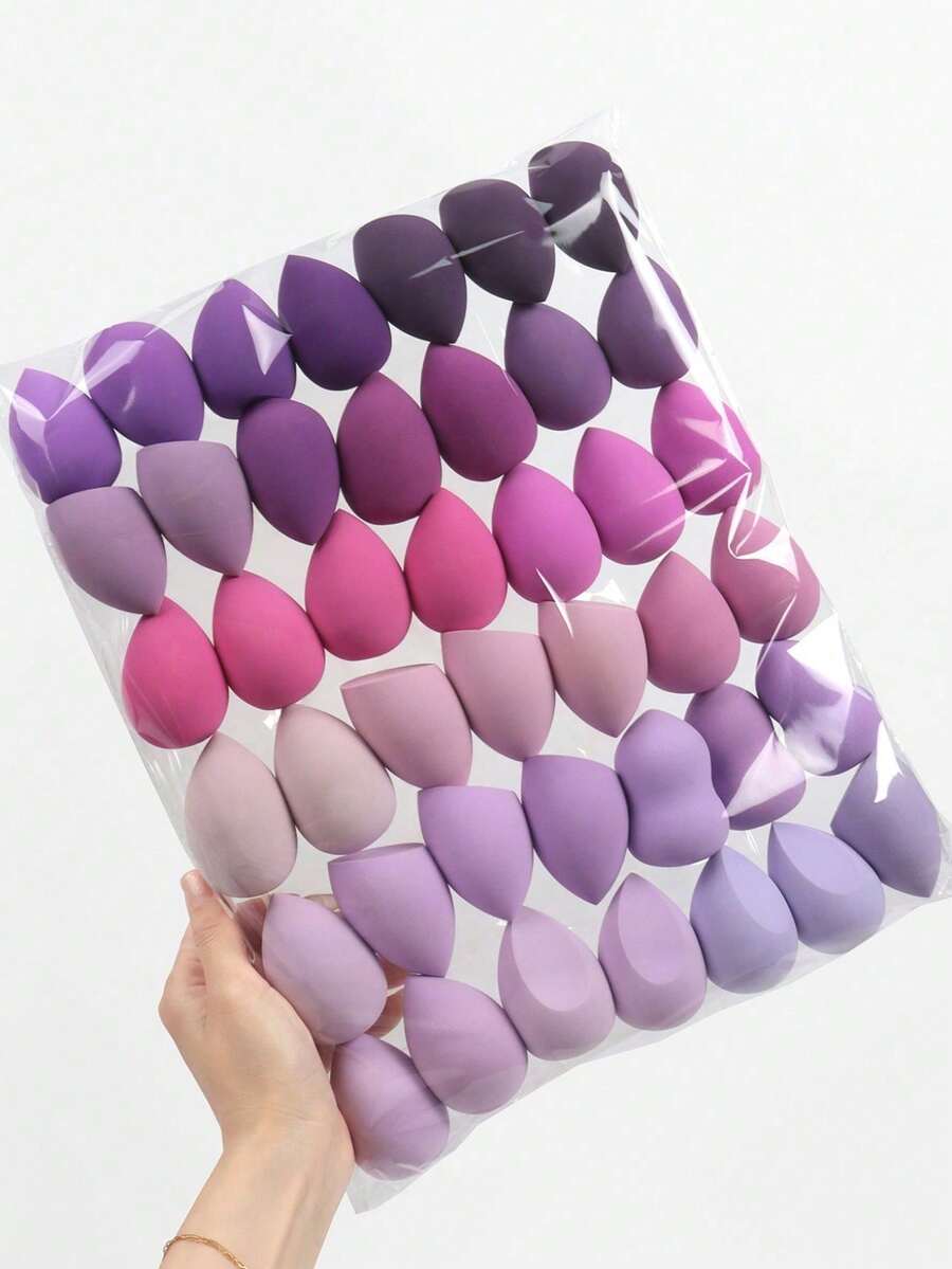3/5/10/15/20/30/50 buah spons makeup dengan warna dan bentuk acak, cocok untuk foundation cair, ciptakan tampilan makeup yang sempurna. - MultiWarna - View 1