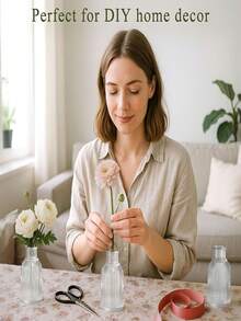50ml Empty Home Fragrance Diffuser Bottle, Also Used For Vase Decoration, Diffuser Jar, Fragrance Accessories, For DIY Replacement Set, Party Gift (Single Bottle Without Cap) - Transparent - View 8