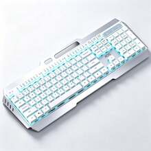 AOC Wired Gaming Keyboard Metal Panel Mechanical Feel Backlit Keyboard 26-Key Anti-Ghosting Waterproof Dustproof Full-Size Keyboard For Desktop Laptop Gaming Office Peripheral - View 13