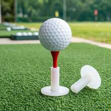 White Durable Golf Rubber Tee, High-Elasticity Silicone And Ox Tendon Material Anti-Slip Training Support For Golf Practice And Backyard Training - White - View 5