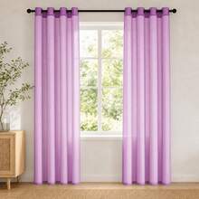POLIGONO Curtains - Lilac Purple - View 1