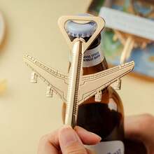 Airplane-Shaped Bottle Opener, Pilot Aviation Gift, Veteran Gift, Birthday Party Gift, Travel Party Decoration And Souvenir, Guest Gift, Bridal Shower And Wedding Gift, Valentine's Day Gift - A - View 2