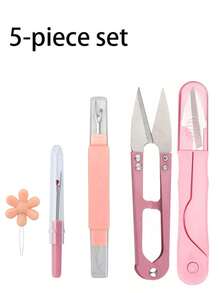 1/4/5pcs Sewing Tool Set, Threader, Seam Ripper, Embroidery Scissors, Portable Small Scissors, Suitable For DIY Embroidery, Needlework, Clothing Repair, Handmade Crafts, Holiday Gift Making - Multiple Styles - View 11
