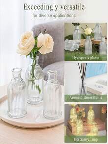 50ml Empty Home Fragrance Diffuser Bottle, Also Used For Vase Decoration, Diffuser Jar, Fragrance Accessories, For DIY Replacement Set, Party Gift (Single Bottle Without Cap) - Transparent - View 9