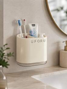 1pc Modern White Wall-Mounted Chopstick Holder, Drill-Free Utensil Storage Rack And Kitchen Drain Rack With Removable Drip Tray, Kitchen Sink Organizer Basket For Chopsticks, Spoons, Forks, Knives And Spatulas, Space-Saving Cabinet Storage Rack, Suitable For Daily Use - Multiple Styles and Colors - View 4