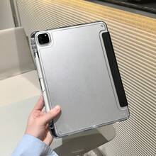 Protective Case For Matepad SE11 Tablet, Matepad Protective Cover, High Transparency Acrylic Back Panel, Smart Tablet Protective Case, Multi-Fold Multi-Angle Stand, Compatible With Redmi Pad2/Pad SE 11-Inch Tablet Protective Case, A16 Protective Case, Compatible With IPad 11th Gen Protective Case, Compatible With IPad Air 11-Inch Tablet Protective Case, 10th Gen Tablet Protective Case - Black - View 7