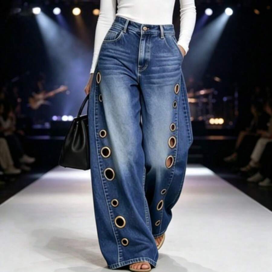 Women Jeans - Blue - View 1