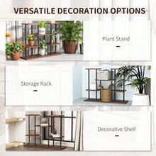 Four-Tier Wooden Shelf Plant Stand - T0001-01-2907 - View 6