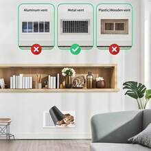 4PCS, 2D Flat Magnetic Vent Cover, Three Cats Peeking Through Holes Creative Sticker Pattern, 5.5*12IN, Suitable For Floor, Wall, Ceiling Vents, Home Decor - Multicolor - View 8