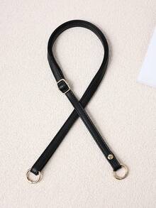 1pc Solid Color PU Adjustable Shoulder Strap, Replacement Crossbody Bag Strap Accessory - Black - View 20